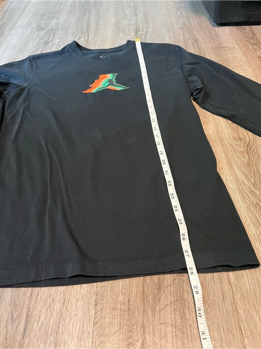 Jordan Men’s Long Sleeve Tee with Logo. 100% Cotton